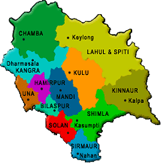 shimla manali map